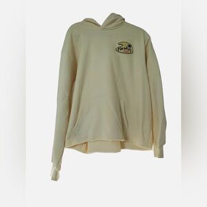 Parker Miami Cream Hoodie with Embroidered Patch Size L/XL